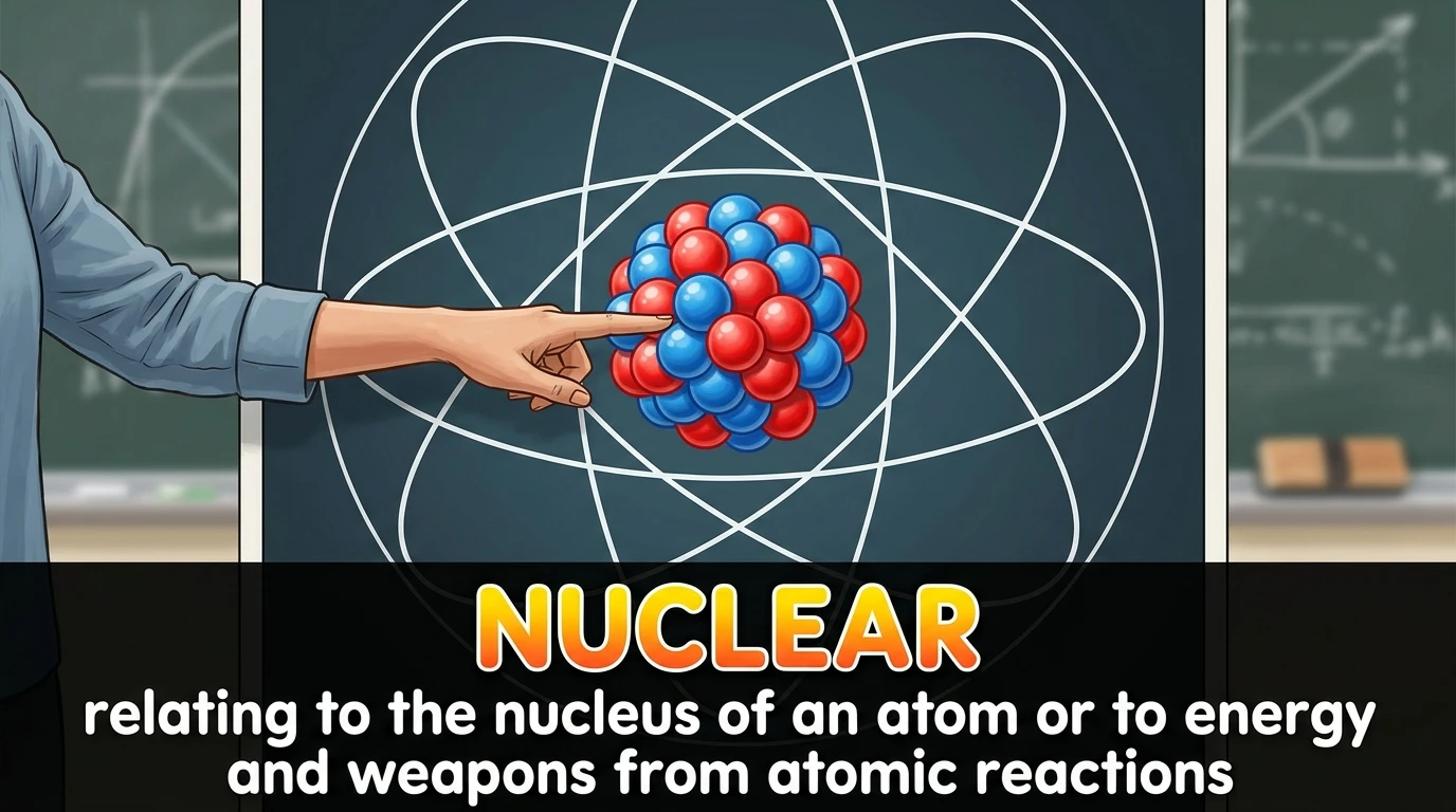 English Illustration for nuclear